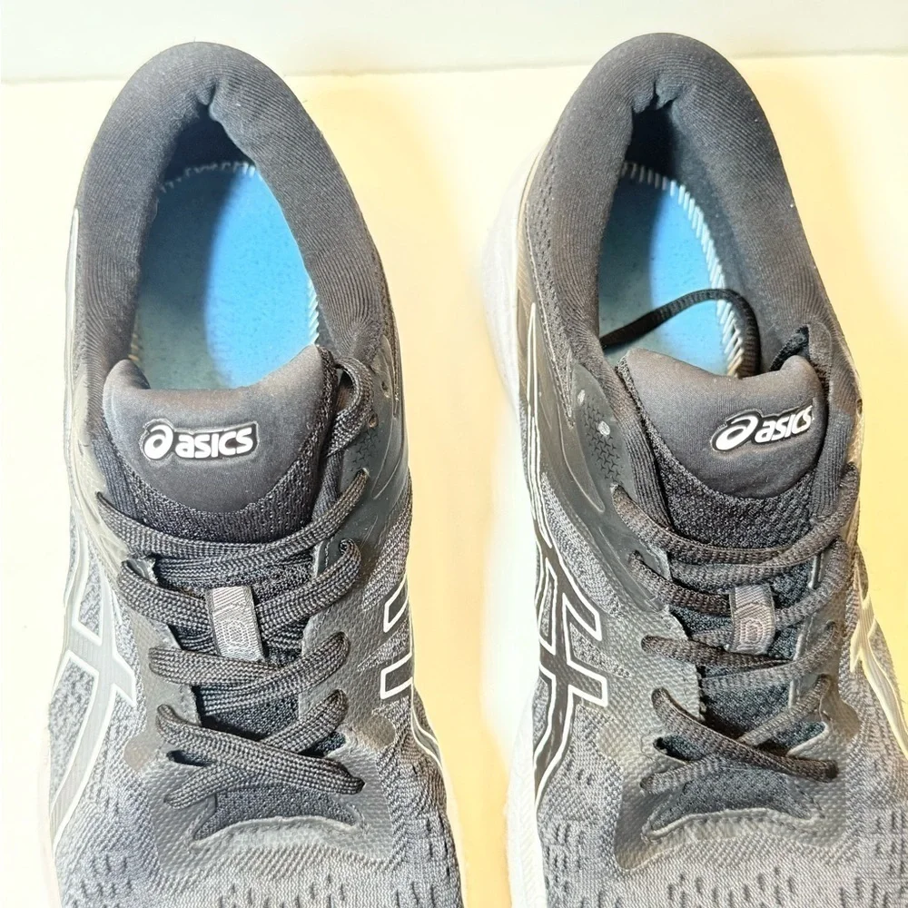 ASICS Men's GT-1000 10 Running Shoes Black/White Size 12 US